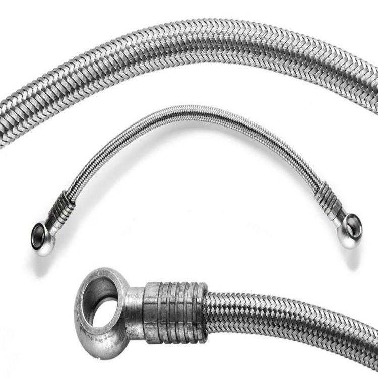 法兰金属软管 高压编织金属软连接 内螺纹丝扣钢管